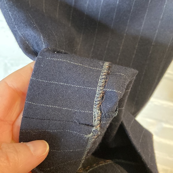 Stella McCartney Italian Navy Pinstripe Wool 2 Piece Suit Size 38 - Picture 13 of 16